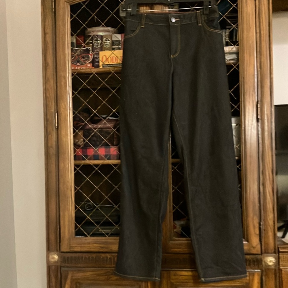 Talbots Black Straight Leg Jeans Classic Fit